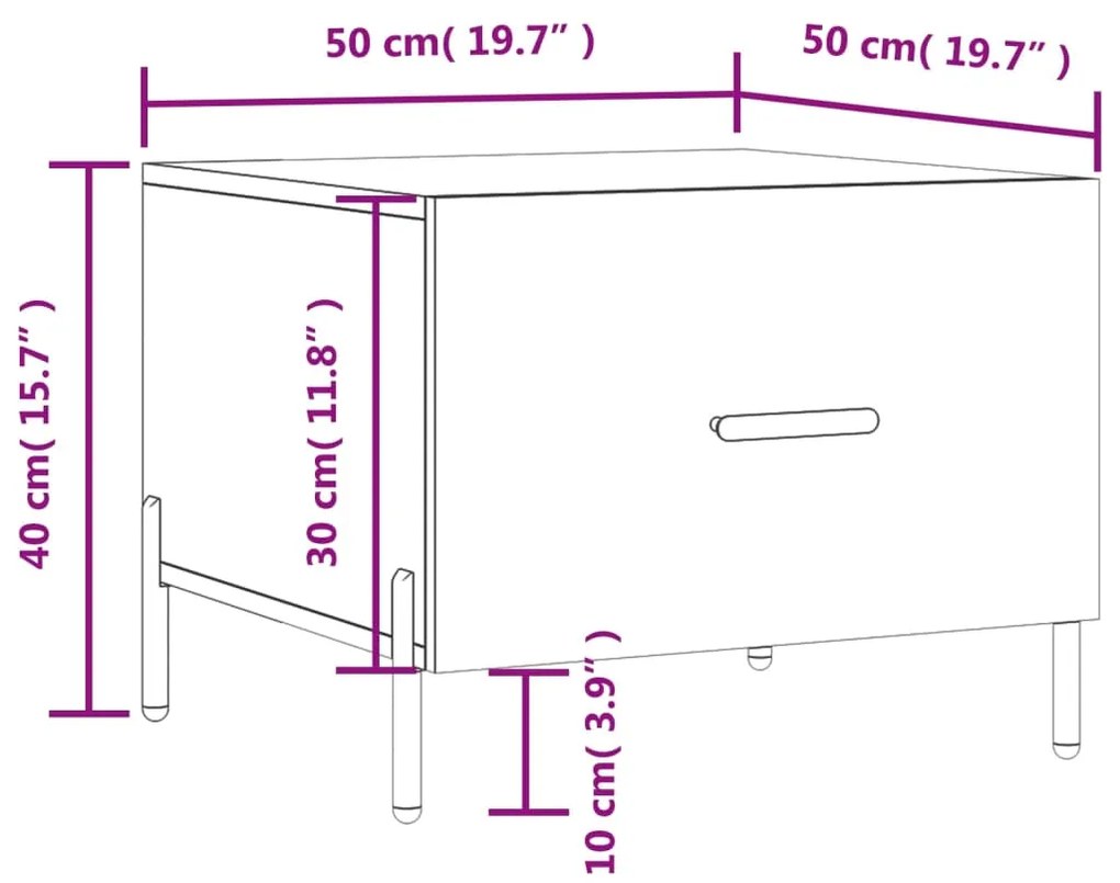 ΤΡΑΠΕΖΑΚΙ ΣΑΛΟΝΙΟΥ ΓΚΡΙ ΣΚΥΡΟΔ. 50 X 50 X 40 ΕΚ. ΕΠΕΞΕΡΓ. ΞΥΛΟ 829420