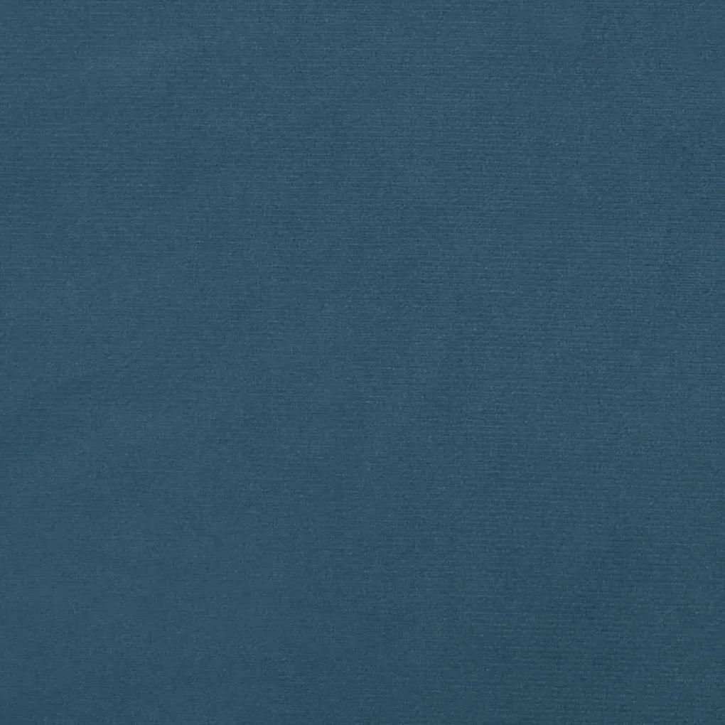 Στρώμα με Pocket Springs Σκούρο Μπλε 90x200x20 εκ. Βελούδινο - Μπλε