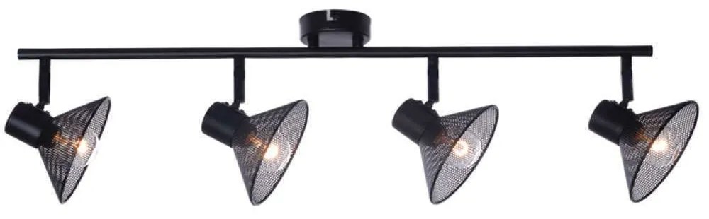 Φωτιστικό Τοίxου - Απλίκα Paloma TNK2834SB 4xΕ14 75x13x19cm Black Aca Metal