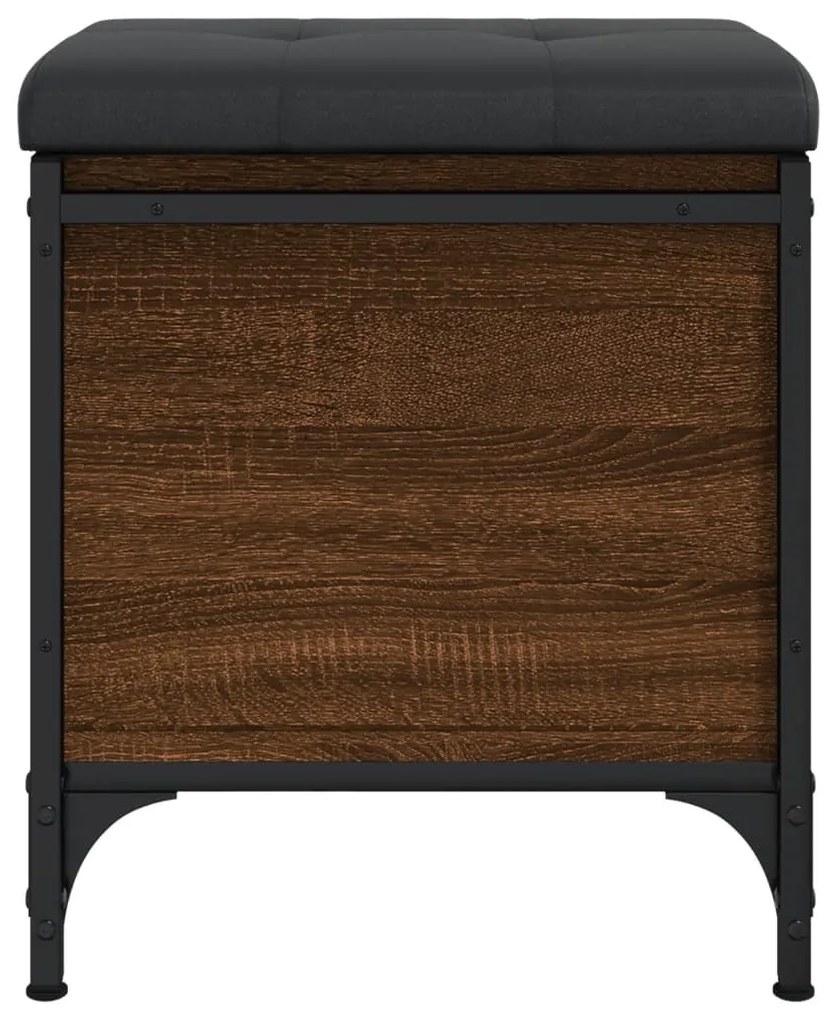 vidaXL Παγκάκι Αποθήκευσης Καφέ Δρυς 42x42x45 εκ. από Επεξ. Ξύλο