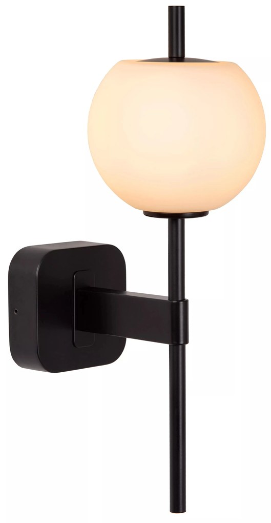 Φωτιστικό Επίτοιχο Lucide 04215-01-30 ELDA Μαύρο Ματ (Black Mat)|Λευκό (White)