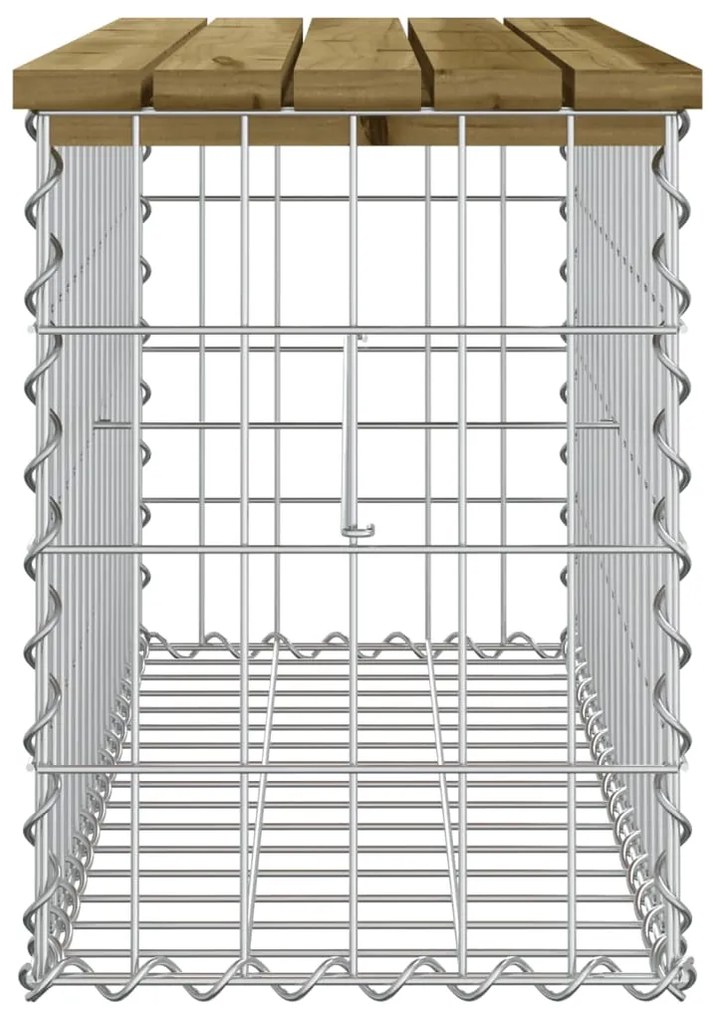 vidaXL Παγκάκι Κήπου Συρματοκιβώτιο 83x31,5x42 εκ. Εμποτ. Ξύλο Πεύκου