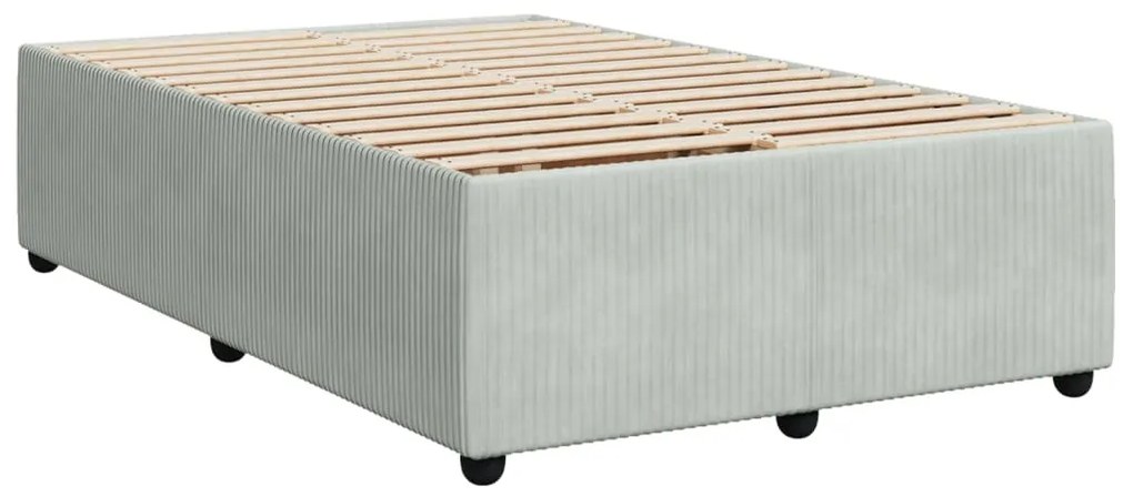 ΚΡΕΒΑΤΙ BOXSPRING ΜΕ ΣΤΡΩΜΑ ΑΝΟΙΧΤΟ ΓΚΡΙ 120X190 ΕΚ. ΒΕΛΟΥΔΙΝΟ 3289986