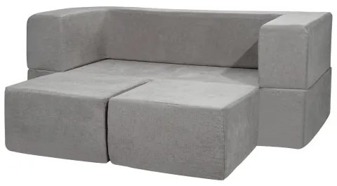 VEVOR Modular Kids Play Couch 4Pcs DIY Creative Child Sectional Sofa Dark Grey