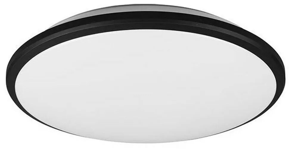 Φωτιστικό Οροφής - Πλαφονιέρα Limbus R67021132 20,5W Led Φ34cm 6cm Black Mat RL Lighting Πλαστικό