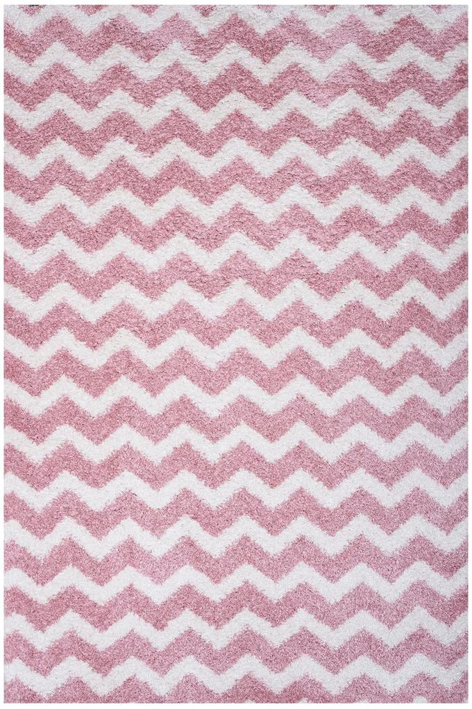 Σετ Χαλιά Κρεβατοκάμαρας 3Τμχ. Cocoon 8396/055 Pink-White Colore Colori SET(2 70X150&amp;70X220) Πολυέστερ