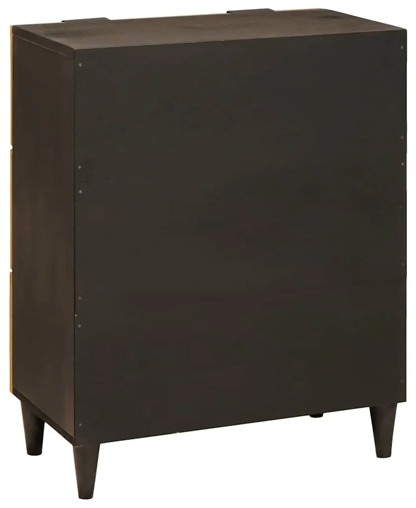 vidaXL Πλαϊνό γραφείο 2 pcs Μαύρο και Χρυσό 60 x 33 x 75 cm