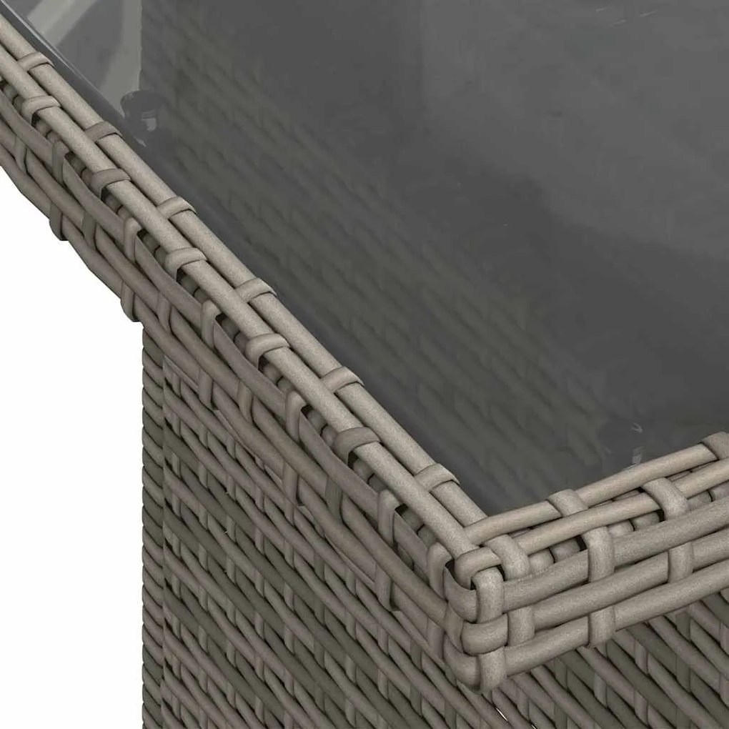 vidaXL Σετ Καναπέ Κήπου με μαξιλάρι 5 pcs Γκρι 100 x 55 x 73 εκ