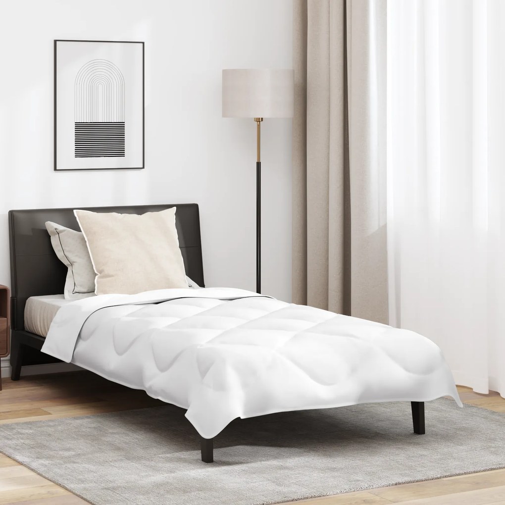 vidaXL Διπλό με Μαξιλάρι Άλλο 2 pcs Λευκό 155 x 220 cm Μικροΐνες