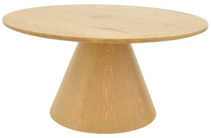 Τραπεζάκι σαλονιού Donda mdf σε sonoma απόχρωση Φ80x45εκ 80x80x40 εκ.