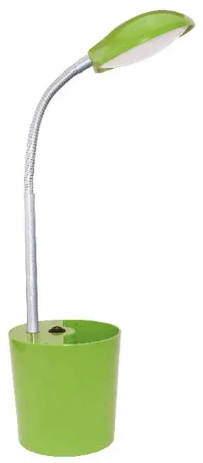 Πορτατίφ LED Με Μολυβοθήκη Aca Hullen 16035LEDGN Green