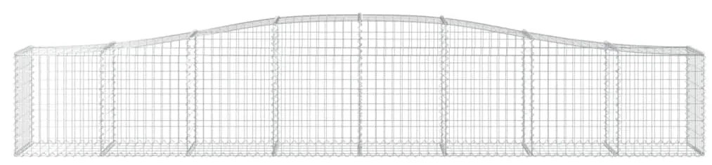 vidaXL Συρματοκιβώτια Τοξωτά 9 τεμ. 400x50x60/80 εκ. Γαλβαν. Ατσάλι