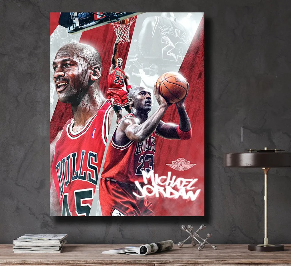 Πίνακας σε καμβά Michael Jordan KNV1596 45cm x 65cm