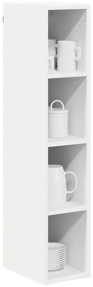 vidaXL Κρεμαστό ντουλάπι Λευκό 20 x 29,5 x 100 εκ. Επεξεργασμένο ξύλο