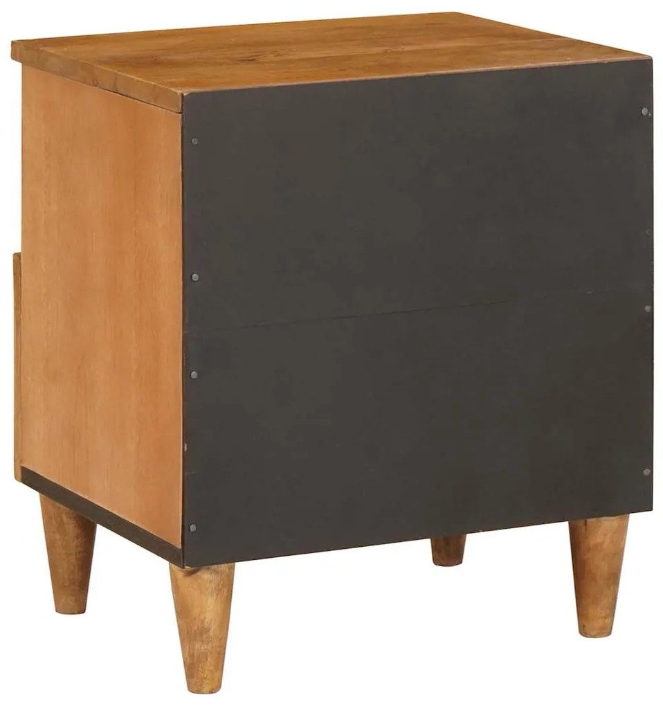 vidaXL Κομοδίνο 2 pcs Ανοιχτό καφέ 40 x 33 x 46 εκ. Μασίφ ξύλο μάνγκο