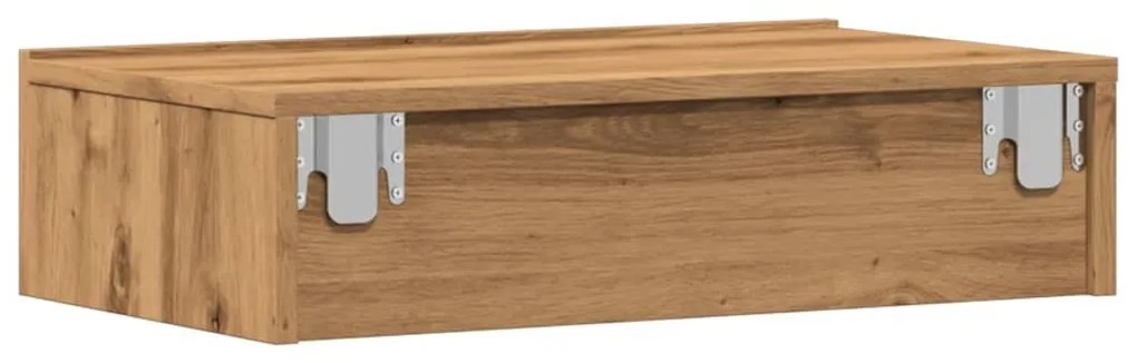 Σετ ντουλάπι τηλεόρασης 2 τεμαχίων με φώτα LED Artisan Oak 856346
