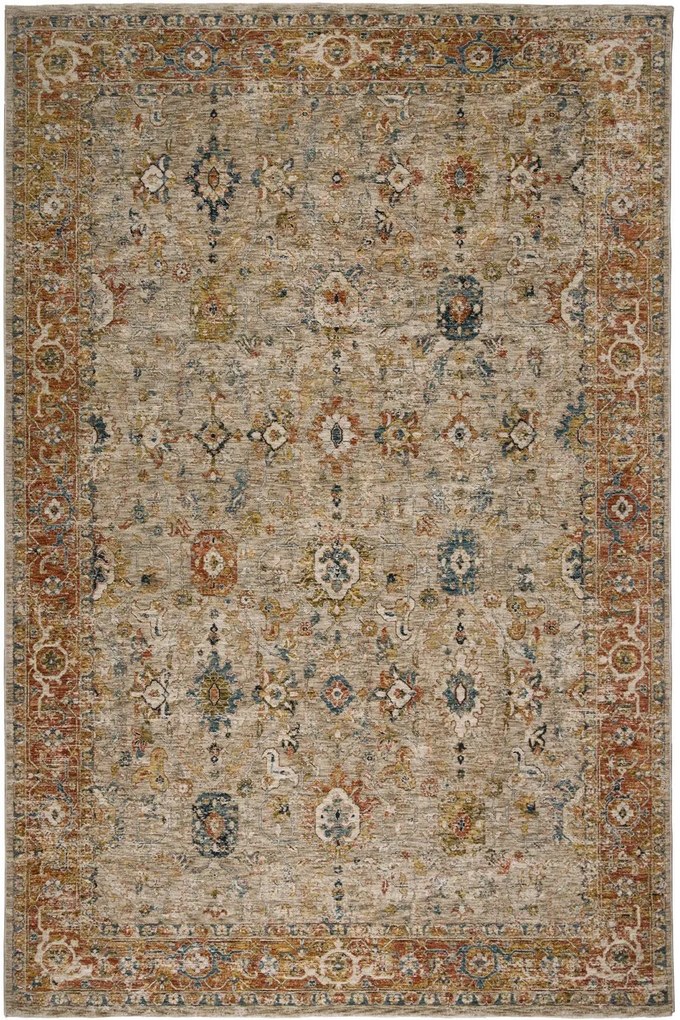 Χαλί Naf Naf Vittoria 153B Beige-Multi Βιοκαρπέτ 160X230cm