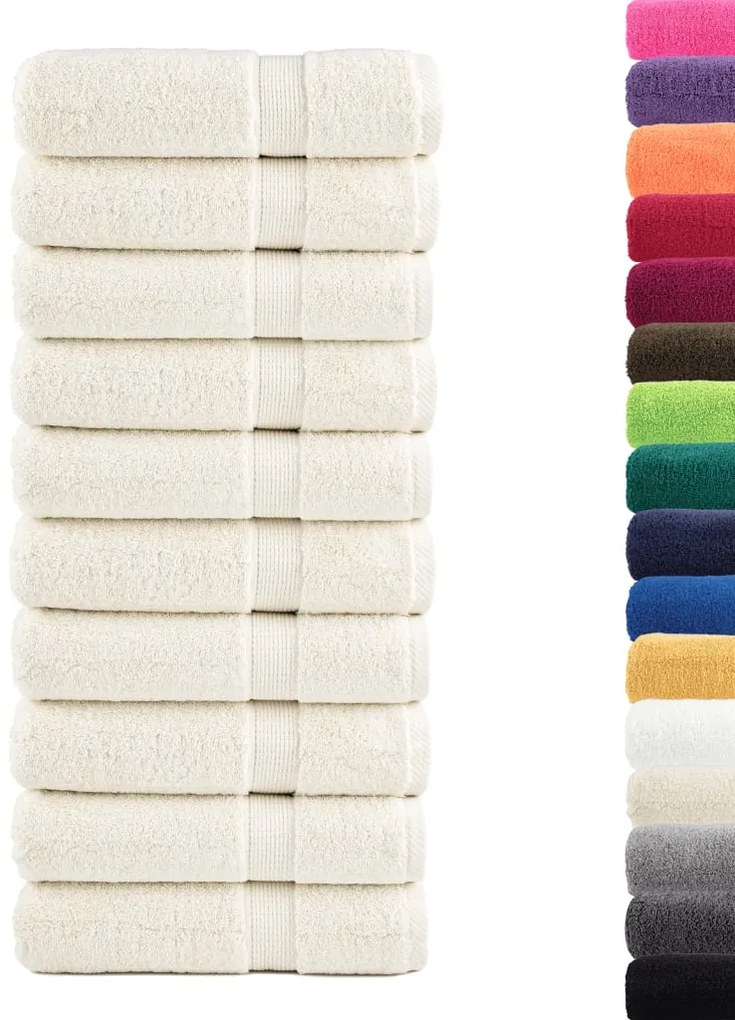 Πετσέτες Μπάνιου Premium SOLUND 10Τ Κρεμ 70x140εκ 600 γρ/μ² 137478