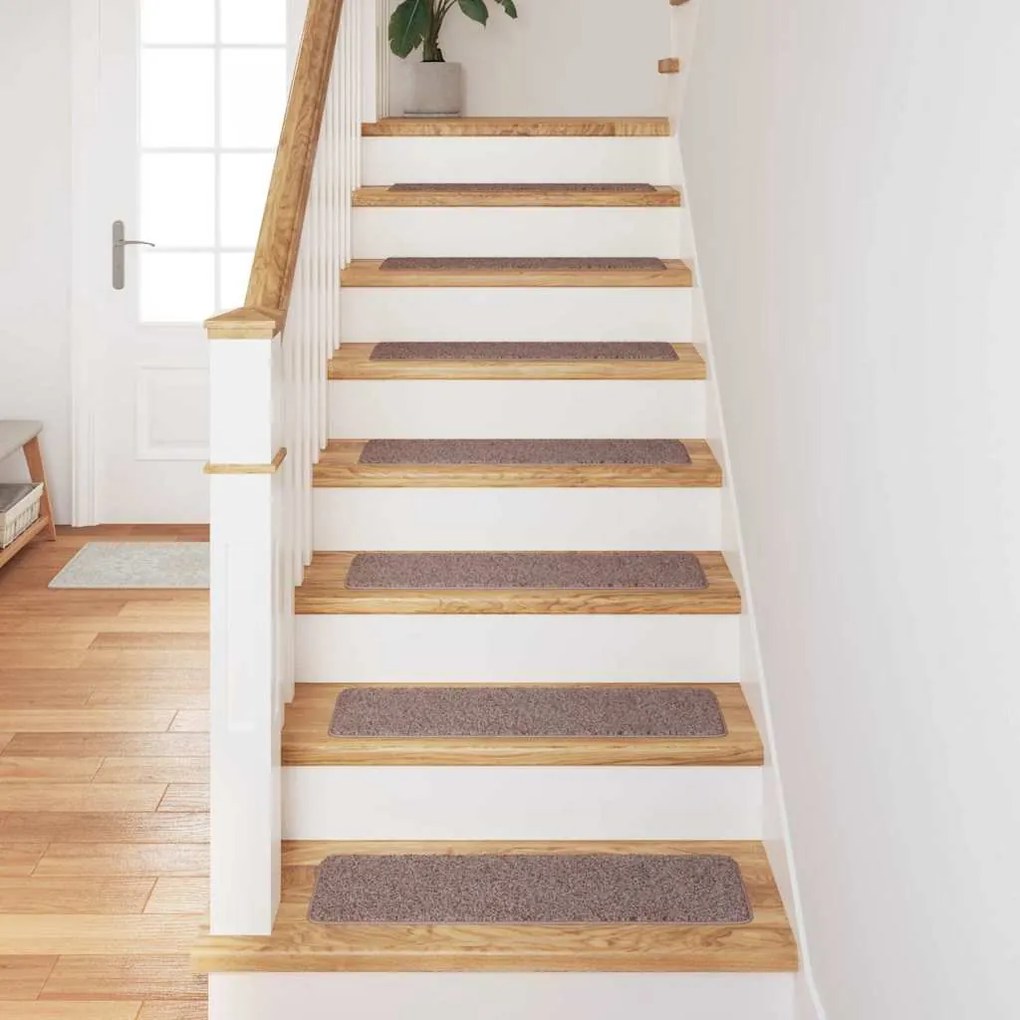 vidaXL Σκαλοπάτια 15 pcs Ανοιχτό καφέ 75 x 20 cm Πολυπροπυλένιο