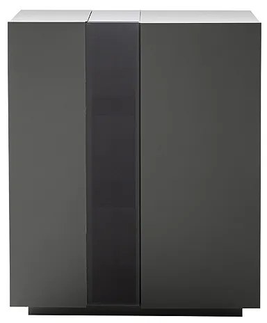Ψηλός Μπουφές Σκούρο Γκρι 96x42x115 cm