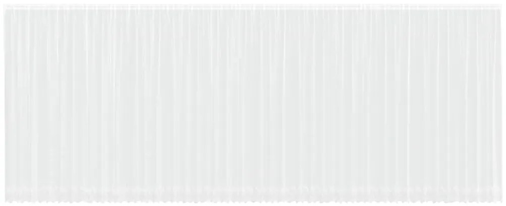 vidaXL Κουρτίνες με κουρτίνες Λευκό 500x100cm Πολυεστέρας