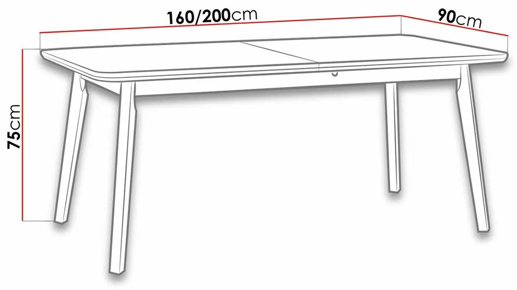 Τραπέζι Victorville 185, Άσπρο, 75x90x160cm, 39 kg, Επιμήκυνση, Ινοσανίδες μέσης πυκνότητας, Ξύλο, Μερικώς συναρμολογημένο, Ξύλο: Οξιά | Epipla1.gr