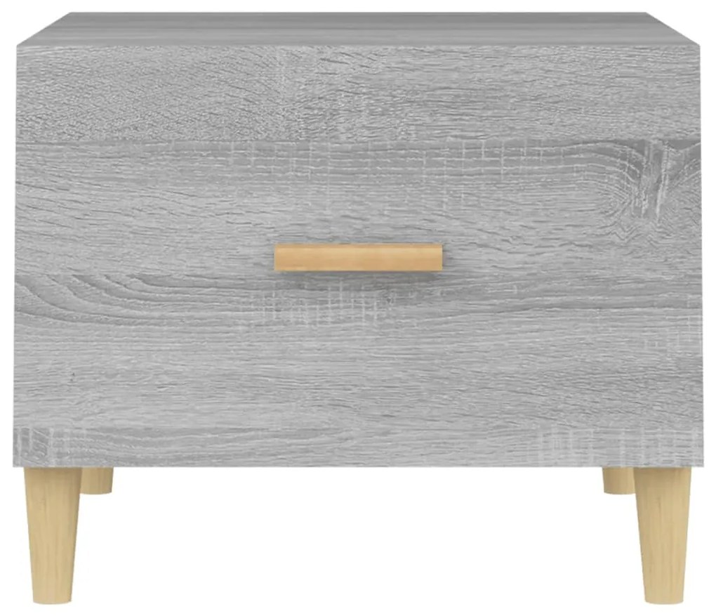 vidaXL Τραπεζάκια Σαλονιού 2 τεμ Γκρι sonoma 50x50x40 εκ Επεξ. Ξύλο
