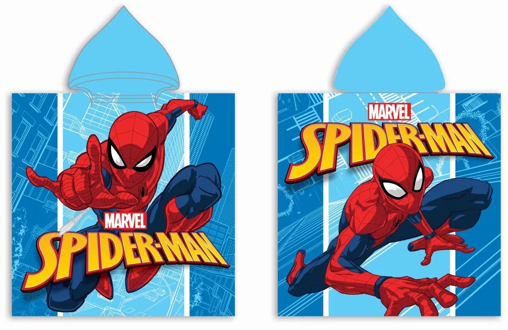 Πόντσο Παιδικό Microfiber 50x100εκ. Spiderman 29 Digital Print Disney Dimcol