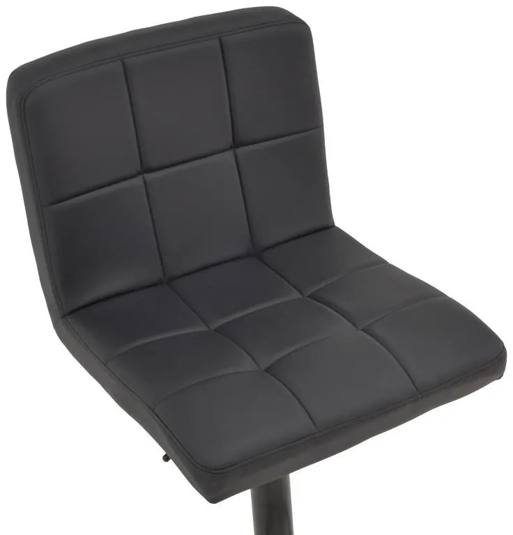 Σκαμπό μπαρ Remina πτυσσόμενο μαύρο pu-βάση μαύρο μέταλλο 44x44x112εκ 2αδα 44x44x112 εκ.