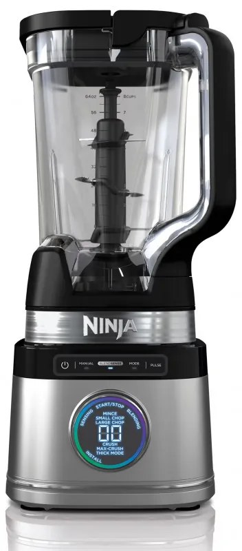 Μπλέντερ Ninja Detect Pro TB201EU, 1200W, 2,1 λίτρα, 14 ταχύτητες, χρονοδιακόπτης, οθόνη LED, χωρίς BPA, μαύρο/κρασί