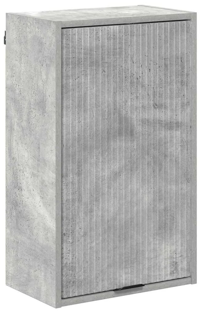 vidaXL Ντουλάπι Μπάνιου Επιτοίχιο Σκυρόδεμα Γκρι 39 x 23,5 x 65 εκ.