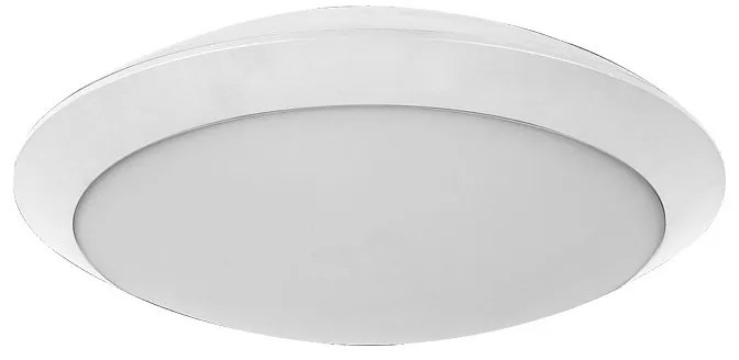 Adeleq Πλαφονιέρα Pc Στρογγυλή 'Ufo' Φ300mm 2 Ντουί Ε27 Ip65 Λευκή 21-8000