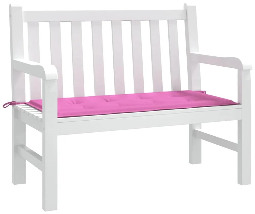 vidaXL Μαξιλάρι Παγκάκι Κήπου Ροζ 120 x 50 x 4 cm Ύφασμα Oxford