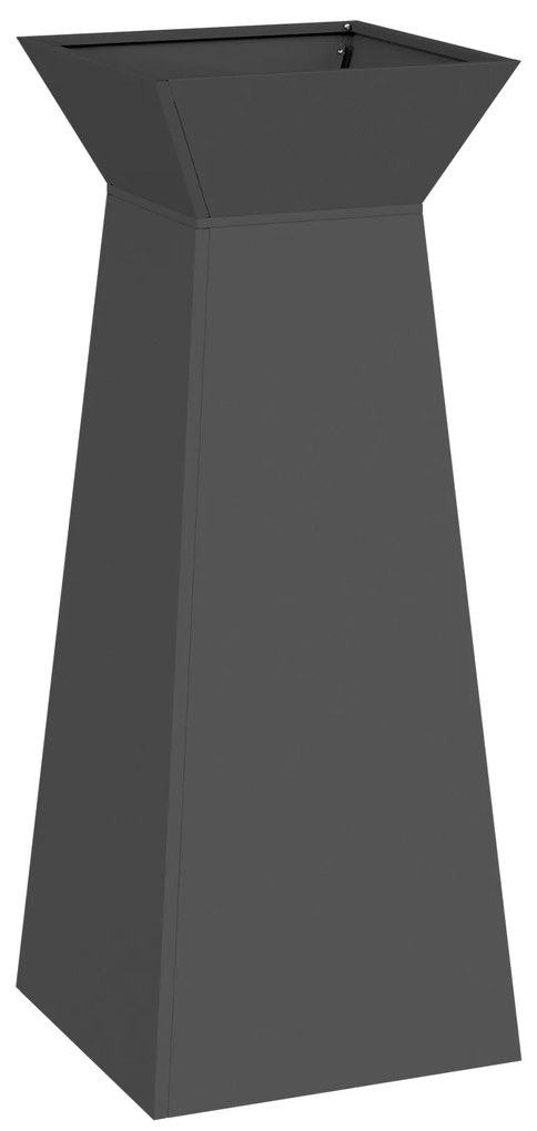 vidaXL Στήριγμα Φυτών Μαύρο Μέταλλο 40 x 40 x 101 cm Διακοσμητικά Ένθετα