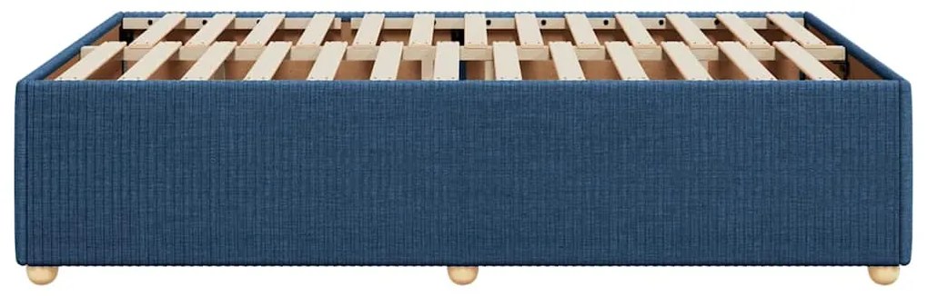 vidaXL Πλαίσιο κρεβατιού χωρίς στρώμα μπλε 120x200cm ύφασμα