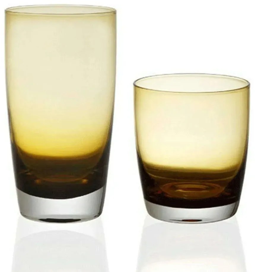 Ποτήρι Νερού Irid 540ml Amber - Cryspo Trio - 6 ΤΜΧ