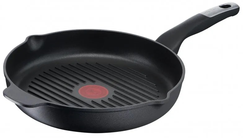 Tefal Grill Pan E2294074 GRILP 26 RND IC G6 UNLIMITED CA, 26 cm, Thermo-Signal & Fusion, χωρίς PFOA, επαγωγή, Μαύρο