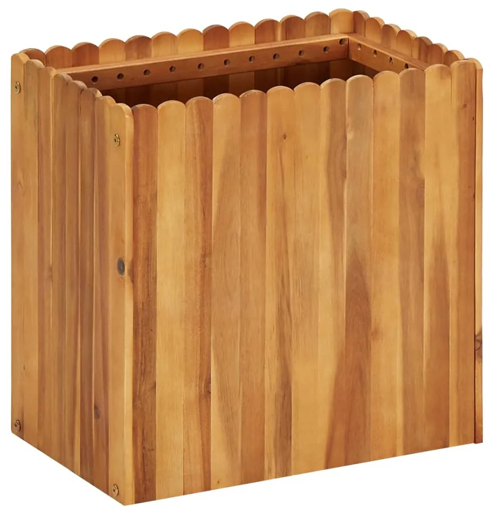 vidaXL Ζαρντινιέρα Υπερυψωμένη 50 x 30 x 50 εκ. από Μασίφ Ξύλο Ακακίας