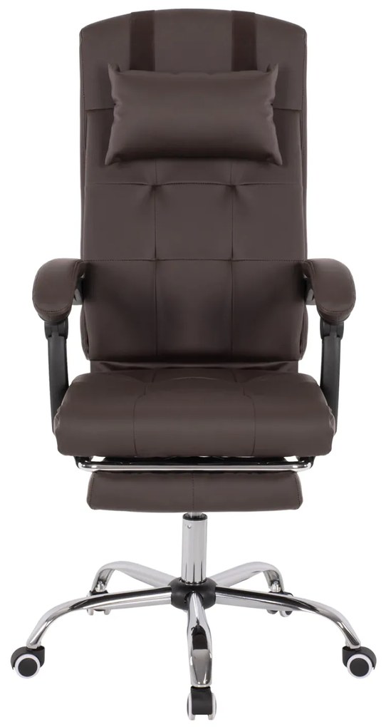 ΠΟΛΥΘΡΟΝΑ ΓΡΑΦΕΙΟΥ ΔΙΕΥΘΥΝΤΙΚΗ ΚΑΦΕ HM1057.19 ΜΕ ΠΤΥΣΣΟΜΕΝΟ ΥΠΟΠΟΔΙΟ 58x71x128Y εκ.