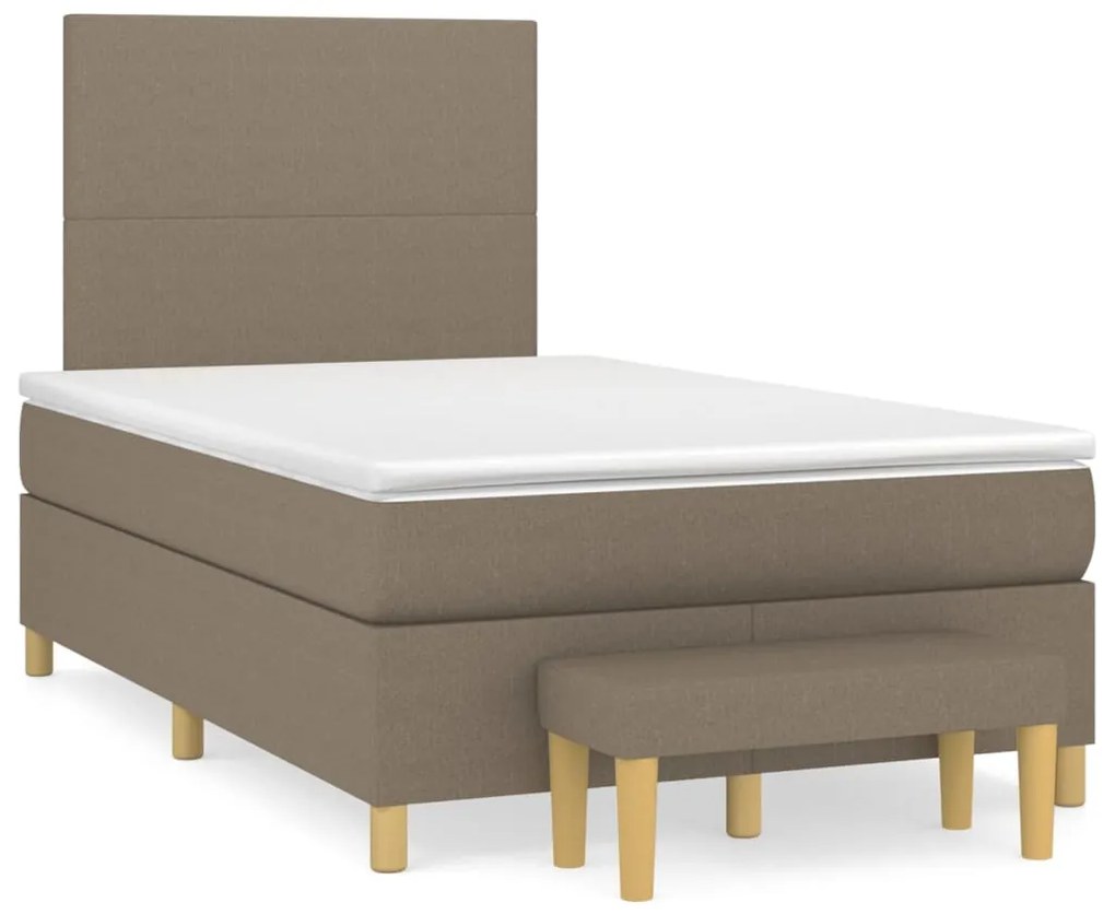 ΚΡΕΒΑΤΙ BOXSPRING ΜΕ ΣΤΡΩΜΑ TAUPE 120X200 ΕΚ. ΥΦΑΣΜΑΤΙΝΟ 3136985