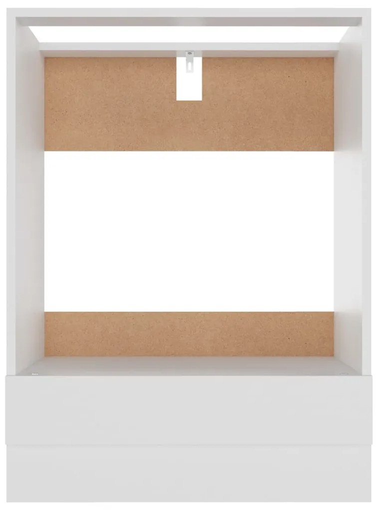 vidaXL Ντουλάπι Φούρνου &quot;Riga&quot; Λευκό 60x46x81,5 εκ. από Τεχνητό Ξύλο