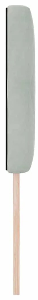 vidaXL Κεφαλάρι LED με φώτα λωρίδας LED Ανοιχτό γκρι 80 cm Βελούδο