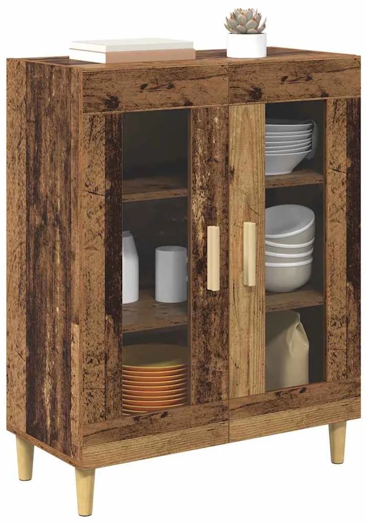 vidaXL Πλαϊνό γραφείο Παλιό Ξύλο 69,5 x 34 x 90 εκ. Επεξεργασμένο ξύλο