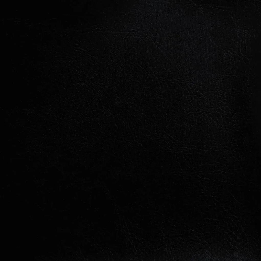 Πολυθρόνα Μπάρελ Μαύρη από Συνθετικό Δέρμα - Μαύρο