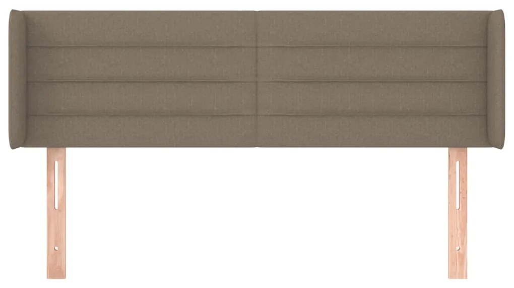 vidaXL Κεφαλάρι με Πτερύγια Taupe 147x16x78/88 εκ. Υφασμάτινο