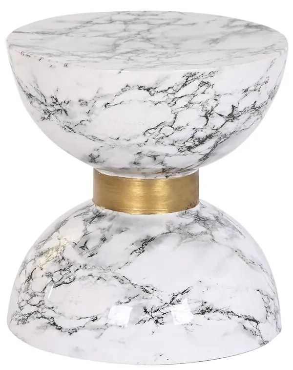 Βοηθητικό Τραπέζι DKD Home Decor Λευκό Σίδερο 33 x 33 x 35 cm