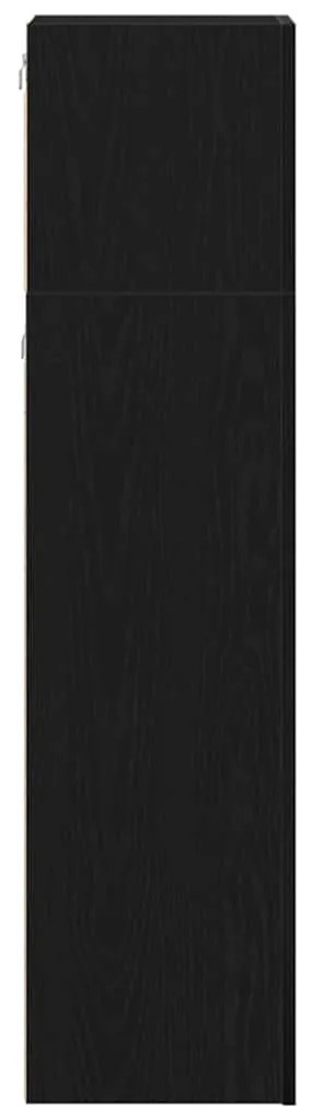 vidaXL Σετ επίπλου τηλεόρασης 3 pcs Μαύρη δρυς 130.5 x 30 x 140 εκ