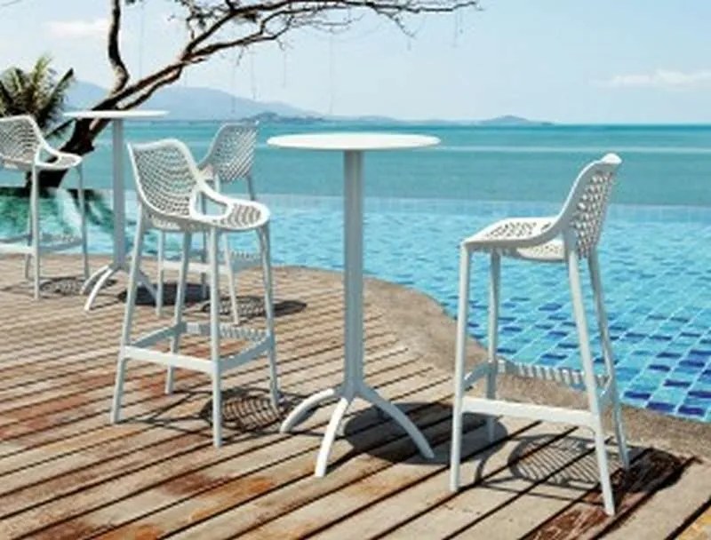 Σκαμπώ πολυπροπυλένιου Air Bar 75 Άσπρο