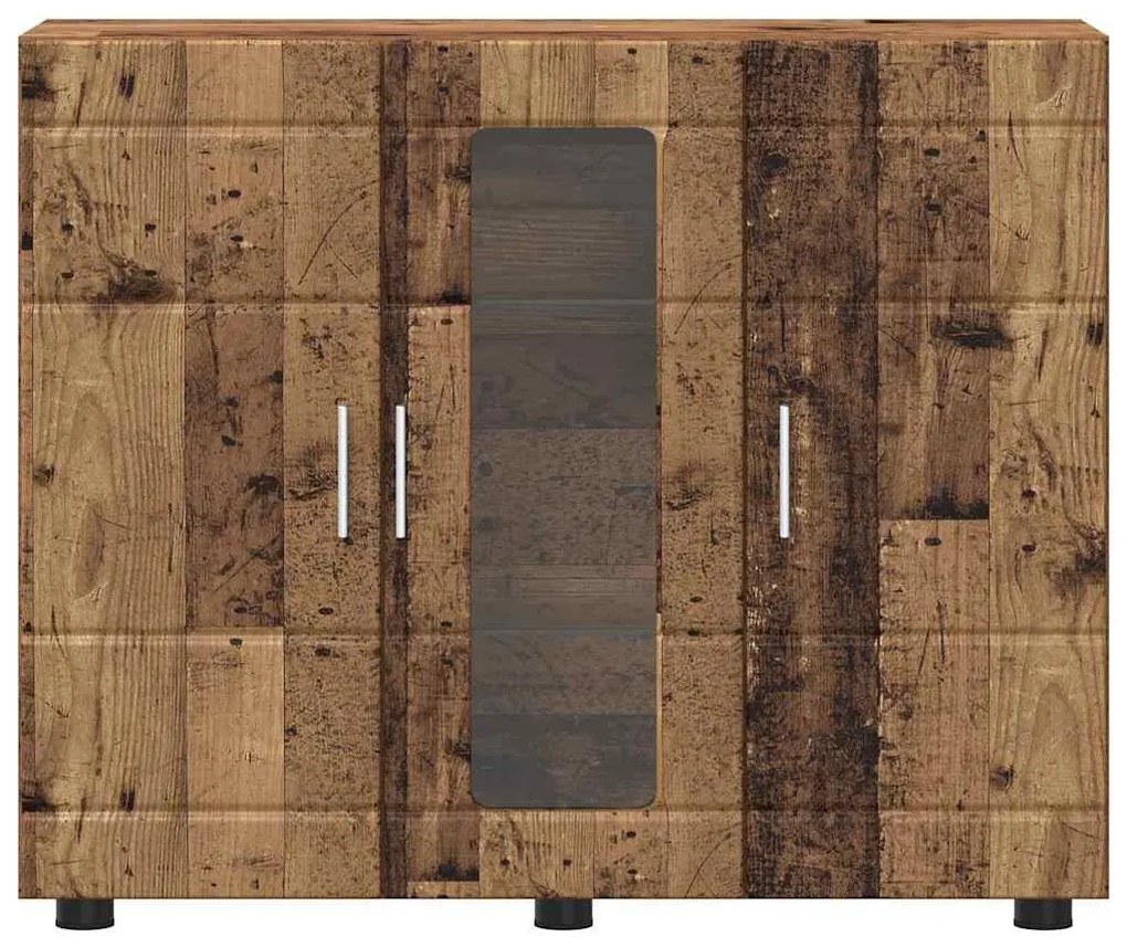 vidaXL Ξύλινο Ντουλάπι με αποθήκευση Παλιό ξύλο 88,5 x 30,5 x 73 εκ