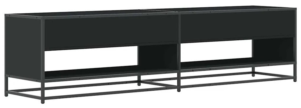 ντουλάπι τηλεόρασης vidaXL Μαύρο 180,5x40x46 cm Ξύλινη κατασκευή